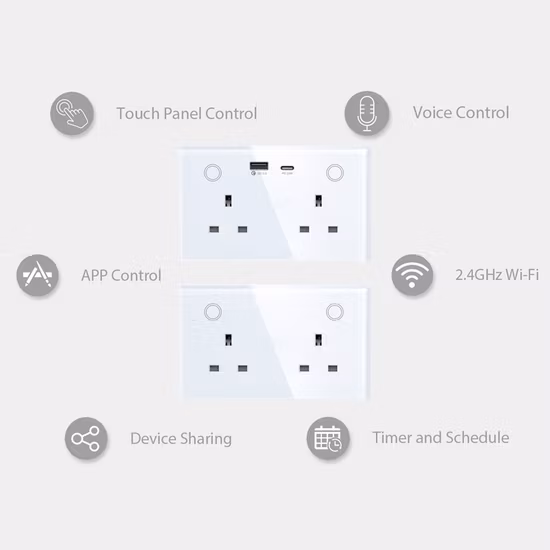 Tomada WiFi USB com Tuya