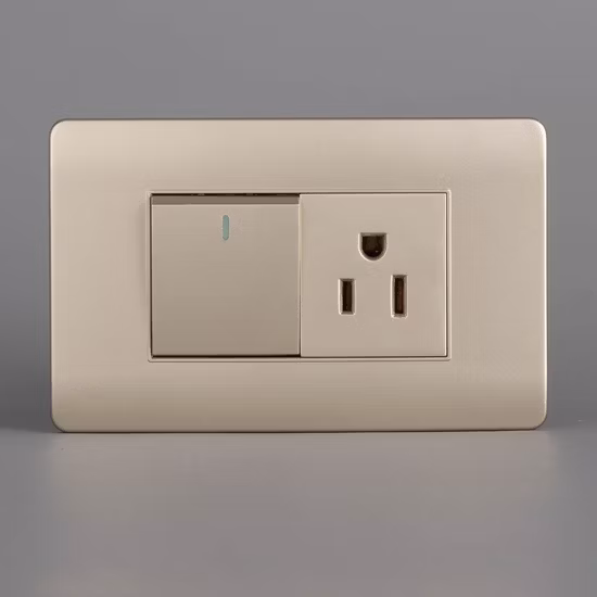 Tomada para interruptor de parede externa, tomada à prova de intempéries e poeira, padrão britânico